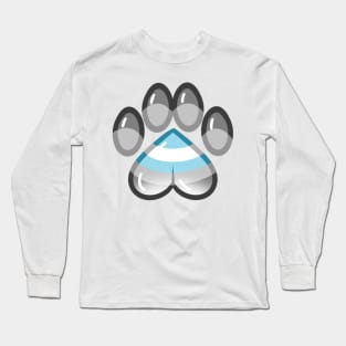 LGBTQ+ Pride Heart Paws - Demiboy Long Sleeve T-Shirt